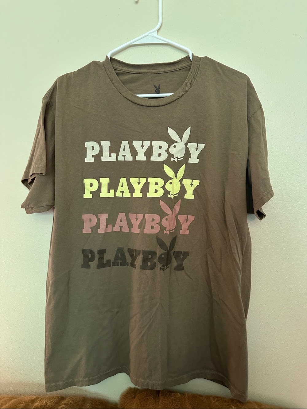 Playboy Brown T-Shirt size large